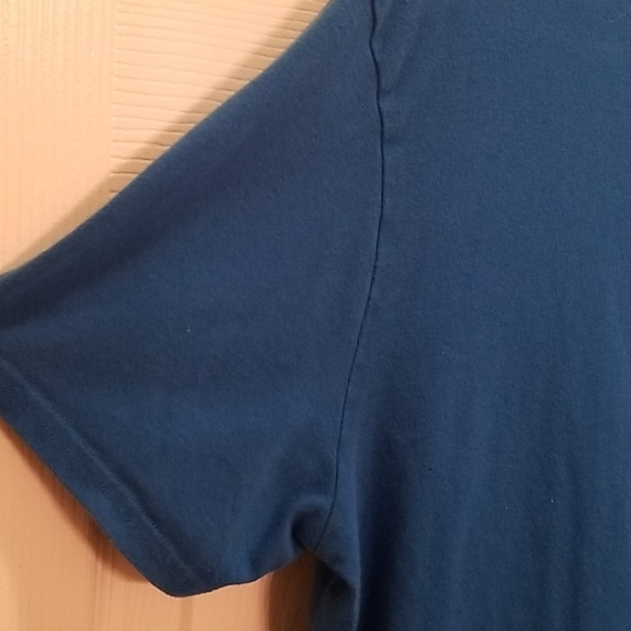 ALFANI Slim Fit Stretch (M) Womens Blue Tee Shirt - Picture 8 of 11